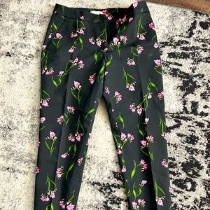 H&M dress pants with pink flowers.